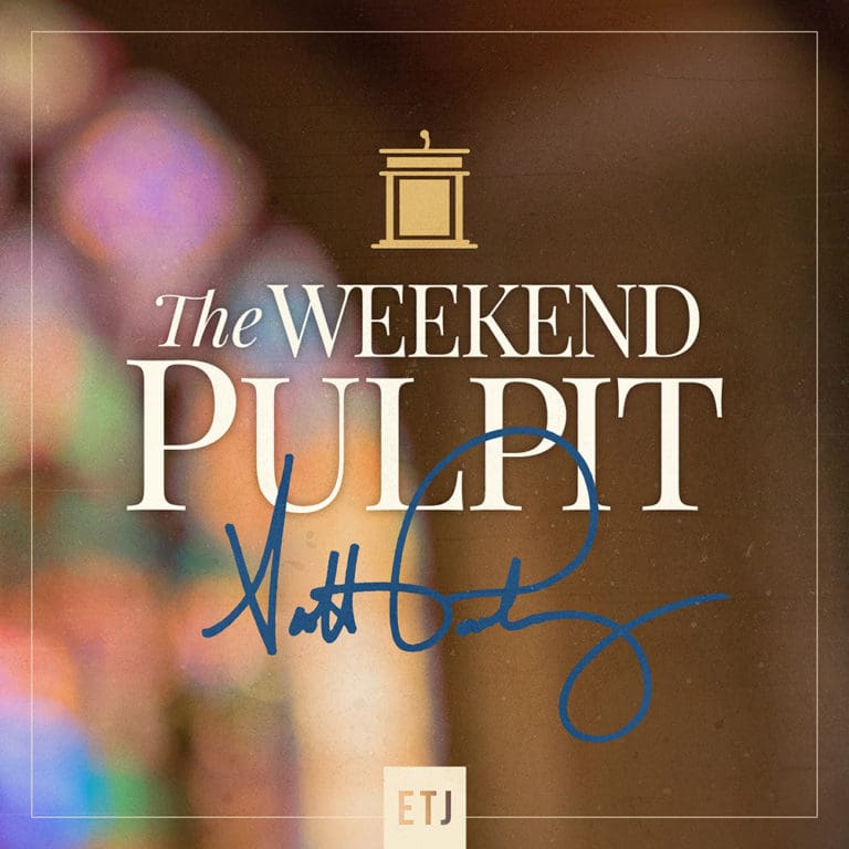 The Weekend Pulpit: In the Garden