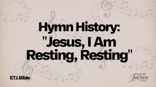 Thomas Pigott introduced Hudson Taylor to his sister’s hymn "Jesus, I Am Resting, Resting." Taylor immediately claimed it as his life song.