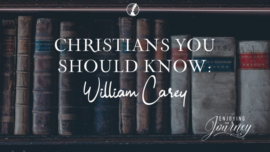 William Carey (the famous missionary to India) wrote, "When I am gone, say nothing about Dr. Carey; speak about Dr. Carey's Savior."
