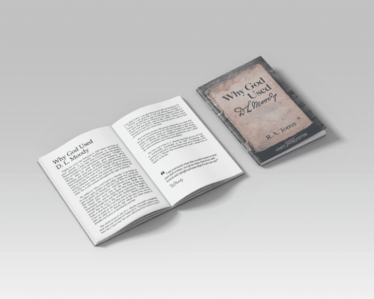 Why God Used D.L. Moody, Why God Used D.L. Moody by Torrey Moody Power, Why God Used D.L. Moody book, Cover: Soft-touch - 50 pages Introduction D.L. Moody was a man mightily used by God. The Lord enabled Moody to preach the gospel to millions of people across the globe. It is evident that God placed His hand of blessing upon Moody, but why? R.A. Torrey served alongside Moody for many years and was the most qualified to write on this topic. In this classic work, Torrey lays out seven reasons God used D.L. Moody. We desire that God will use this book to raise up an army of young men and women who will experience the power of God upon their lives. God's power rested on Moody only as he yielded to the Source of all power and blessing - the LORD. Table of Contents Dedication Prologue: Why God Used D. L. Moody 1. A Fully Surrendered Man 2. A Man of Prayer 3. A Deep and Practical Student of The Bible 4. A Humble Man 5. A Man Free From the Love of Money 6. A Man with A Consuming Passion for the Salvation of the Lost 7. A Man Definitely Endued With Power From on High.