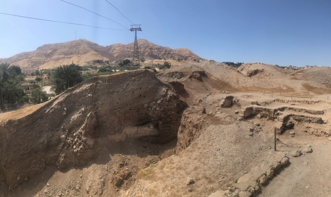 The ruins of ancient Jericho with the Mount of Temptation in the background. As the name implies, many believe this is where Jesus was tempted by Satan, as well as being the mountain where the Israelite spies hid out for three days.
