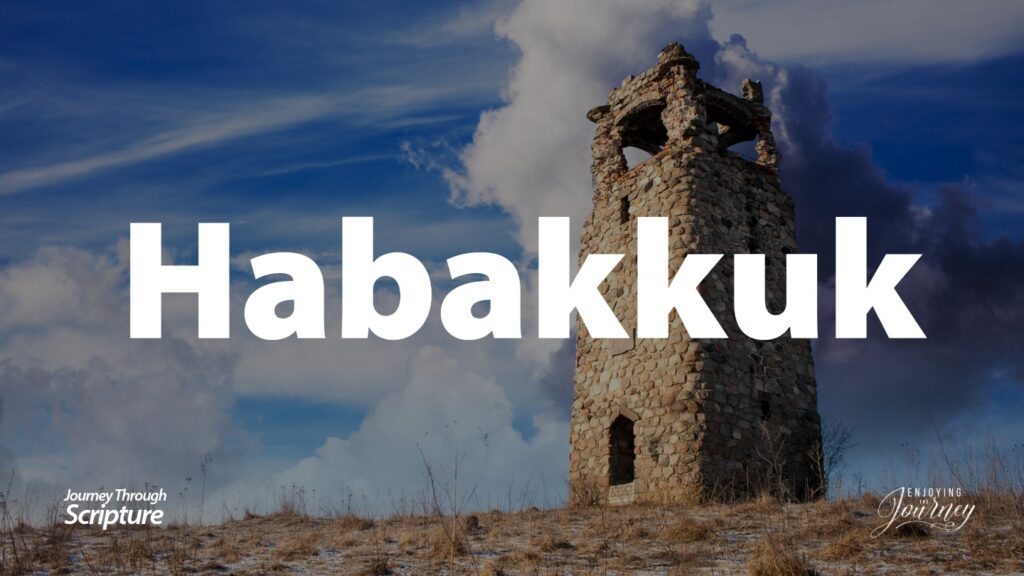 Habakkuk is a fascinating book. It is only three chapters long, and It teaches an important lesson: the just shall live by faith. Habakkuk 1 opens with the burden – faith sighing. Habakkuk 2 reveals a vision –  faith seeing. Habakkuk 3 concludes with a prayer – faith singing. Image off a towe rto represent Habakkuk's tower where he sought the Lord