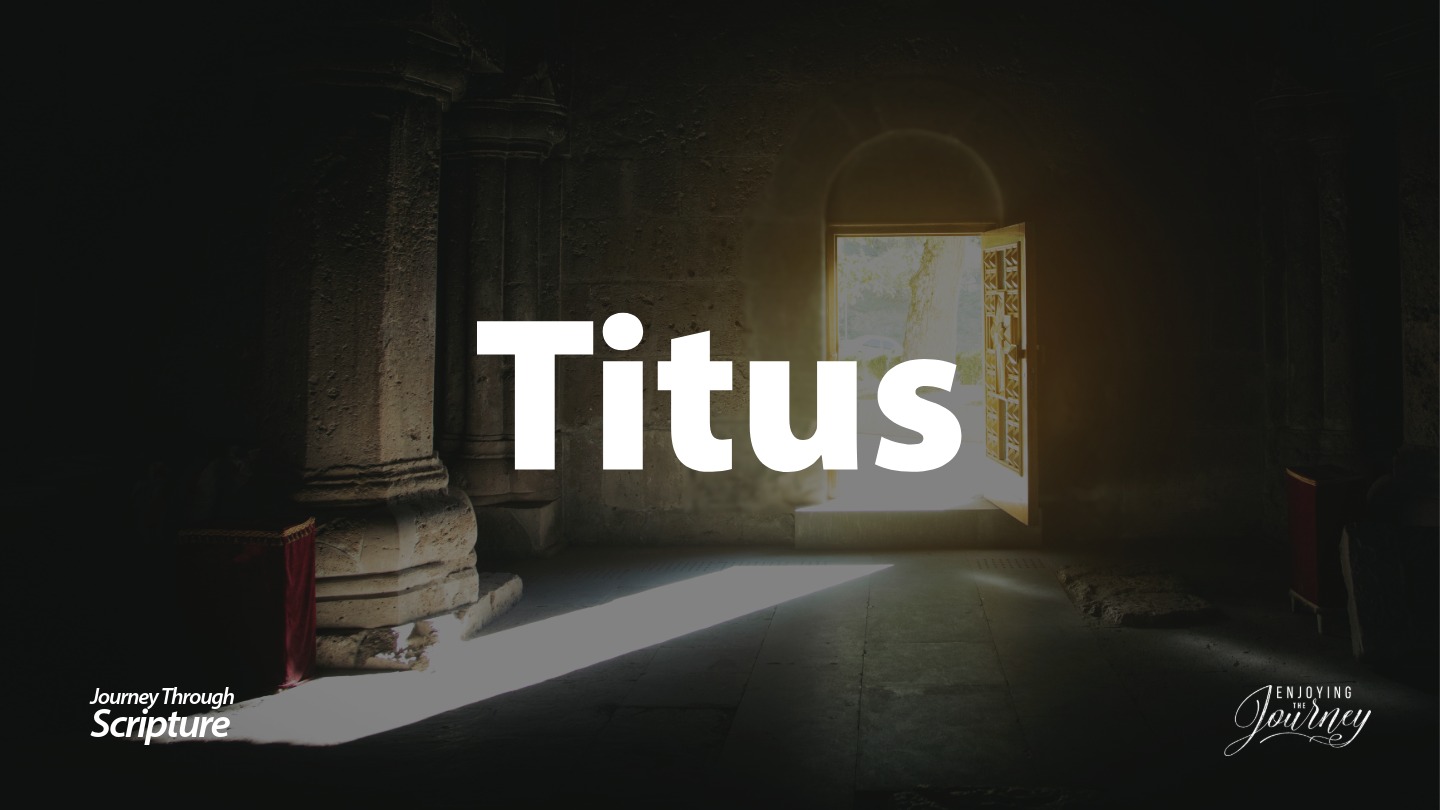 The theme of the Book of Titus is setting the church in order. As you journey through Titus, you find order in the church, home, and the world.