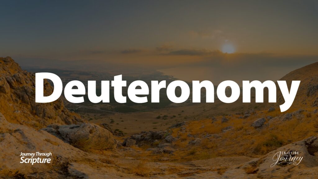 On our journey through Deuteronomy, Moses delivers three messages to Israel: A retrospective message (1-4), an introspective message (5-26), and a prospective message (27-34).