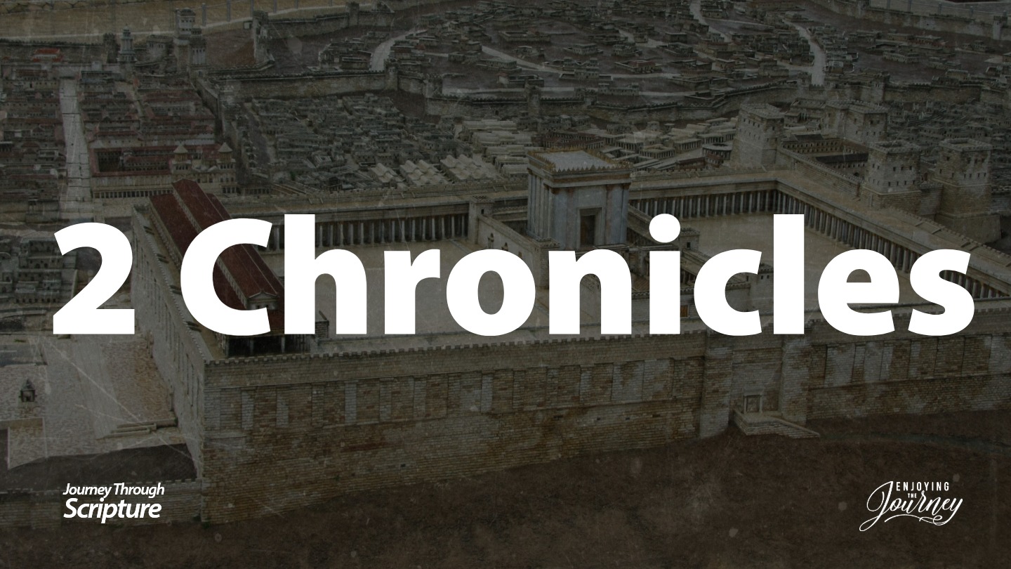 Journey through 2 Chronicles shows man's failure and God's faithfulness. God reminds the people of their past and His plans for their future. This image illustrates some the what occured in 2 Chronicles and leads to an overview of that book of the Bible