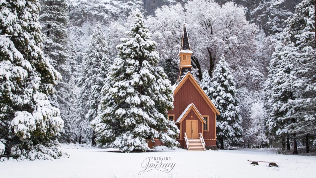 Church in the snow