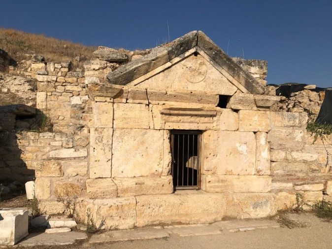 The tomb of Philip the Apostle.This is located very close to the traditional site where Philip was crucified. The tomb and the surrounding area are still being excavated and studied. It was rediscovered in 2011 by Italian archeologists. Photo by John Buckner