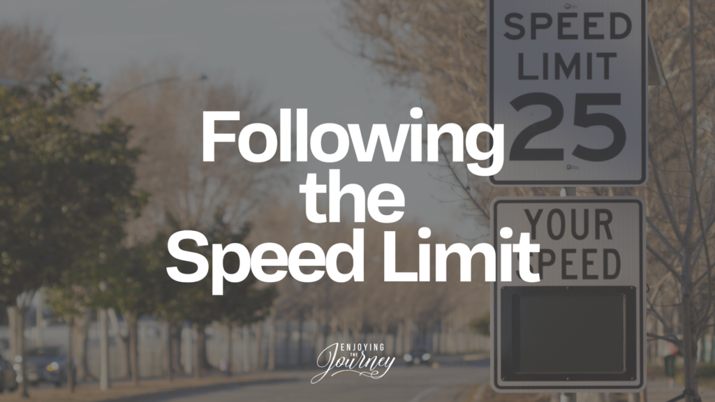Following the Speed Limit