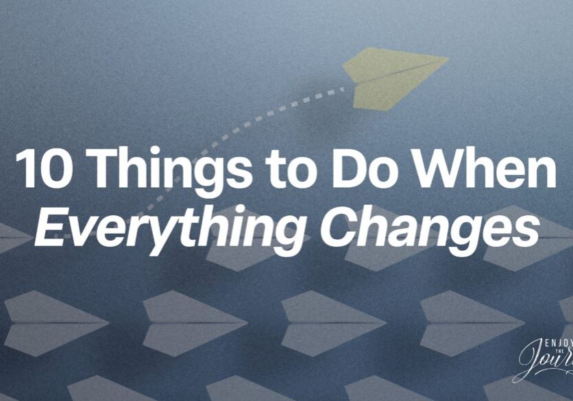 We all go through seasons of change in life. Our homes change. Our work changes. Schedules, routines, and so much that have been familiar are suddenly very different. Through it all, God reminds us that as He changes us, He never changes.