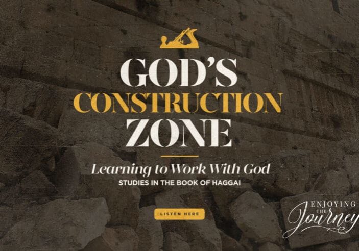 The Lord is always at work in our lives - teaching, purging, guiding, and strengthening. In the little book of Haggai we learn great truth about His work in us and how we are to work with Him. Welcome to God's Construction Zone! Let's join Scott Pauley now as we study together...