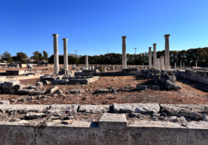 In antiquity, Pella in Macedonia was a major metropolis. Alexander the Great was born here. Nearby you can visit the intact tombs of his ancestors. Photo by John Buckner. In New Testament times, Macedonia was the region in the north of Greece and is estimated to have had a population of 1.5 million people. Thessalonica was the major city, but the region had other cities such as Philippi and Berea. The province housed the boyhood home of Alexander the Great, and the great road, the Via Egnatia, crossed it. The Roman province of Macedonia extended beyond the boundaries of the old kingdom of Macedonia all the way to the Aegean Sea.  