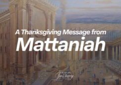 Mattaniah was a descendant of Asaph (1 Chronicles 9:15) and one of the many Levites who labored in the Temple worship during Nehemiah's day. National thanksgiving was deeply personal for Mattaniah. Image gives article title and is set to the background of The-second-Jewish-Temple-by- artist Alex-Levin
