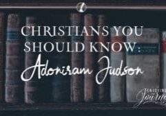 Adoniram Judson was no ordinary man. He was a pioneer in the work of modern missions. His remarkable perseverance despite insurmountable odds and heartache testify of a power that was not from within - God enabled Judson for the task He had for him. Indeed, his life testifies that "I can do all things through Christ which strengtheneth me" (Philippians 4:13). The power of God on an obedient servant is limitless. Yet, let us not forget Christ's warning: "for without me ye can do nothing" (John 15:5). 