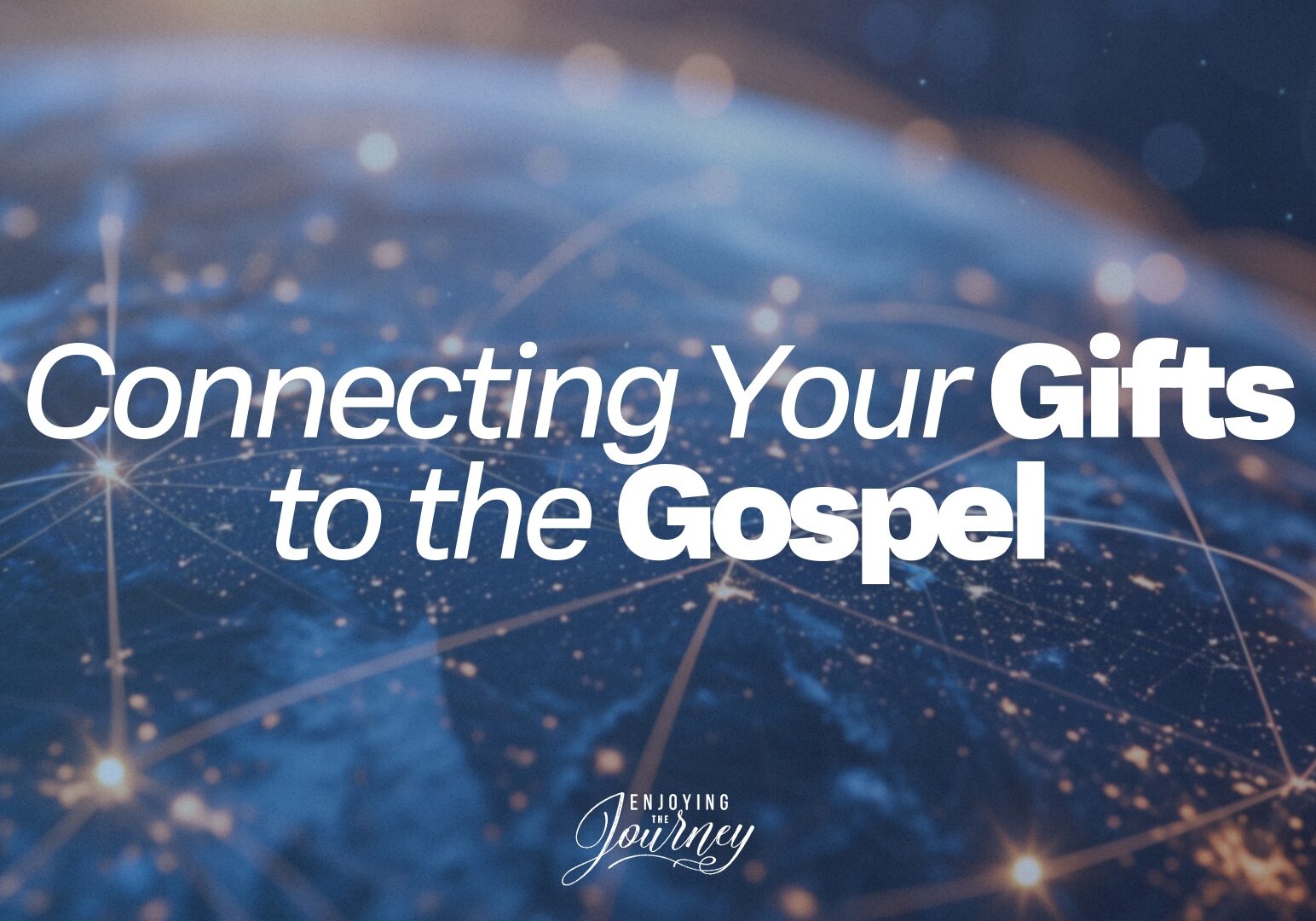 Every person gifted by God, by God's grace and for God's glory, must learn how to connect their gifts to the work of spreading the gospel.
