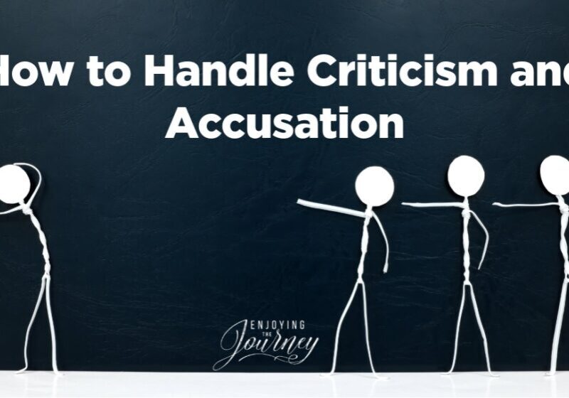 You can tell a lot about someone from how they respond. Follow these Biblical principles for how to handle criticism and accusation.