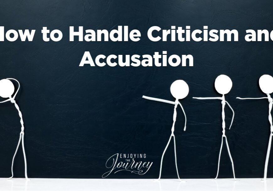 You can tell a lot about someone from how they respond. Follow these Biblical principles for how to handle criticism and accusation.