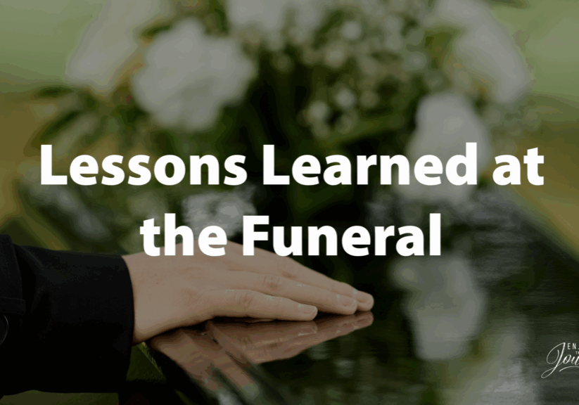 Image of a hand on a casket for an article on Ecclesiastes reveals lessons learned at the funeral. Not the nursery or the wedding ceremony, but at the graveyard, in seasons of mourning.