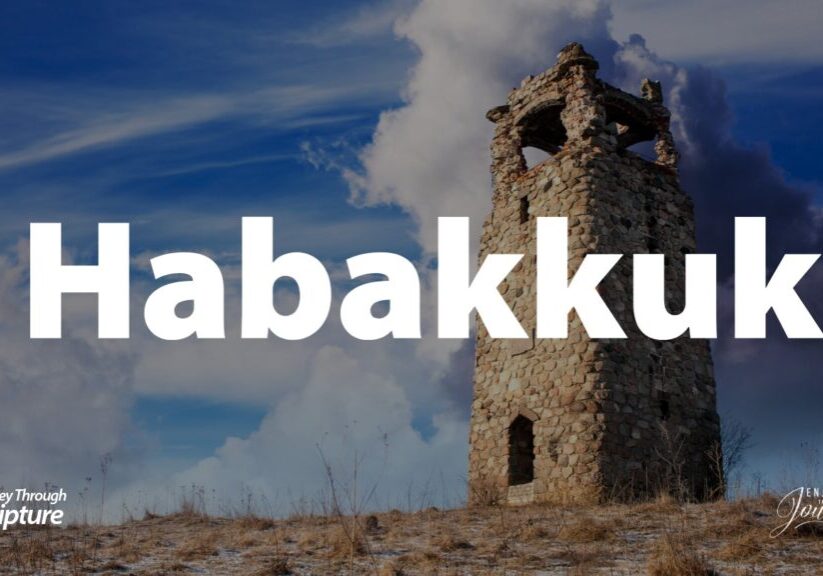 Habakkuk is a fascinating book. It is only three chapters long, and It teaches an important lesson: the just shall live by faith. Habakkuk 1 opens with the burden – faith sighing. Habakkuk 2 reveals a vision –  faith seeing. Habakkuk 3 concludes with a prayer – faith singing. Image off a towe rto represent Habakkuk's tower where he sought the Lord