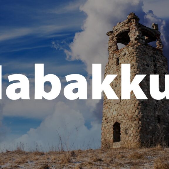 Habakkuk is a fascinating book. It is only three chapters long, and It teaches an important lesson: the just shall live by faith. Habakkuk 1 opens with the burden – faith sighing. Habakkuk 2 reveals a vision –  faith seeing. Habakkuk 3 concludes with a prayer – faith singing. Image off a towe rto represent Habakkuk's tower where he sought the Lord