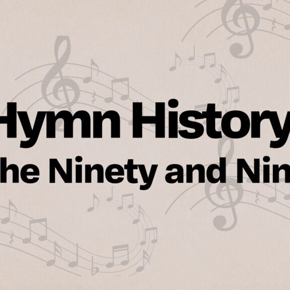 With tears in his eyes, Moody said said: "Sankey, where did you get that hymn? I never heard the like of it in my life." I was also moved to tears and arose and replied: "Mr. Moody, that's the hymn I read to you yesterday on the train, which you did not hear." Then Mr. Moody raised his hand and pronounced the benediction, and the meeting closed. Thus "The Ninety and Nine” was born." Image to lead to and audio and written account of this hymn history