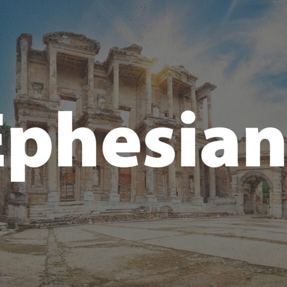 Image of Ephesus to connect the past to the truth of Paul's letter to that city. A journey through Ephesians shows us our position in the heavenlies, and the importance of both our work for the Lord and walk with the Lord.