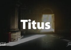 The theme of the Book of Titus is setting the church in order. As you journey through Titus, you find order in the church, home, and the world.