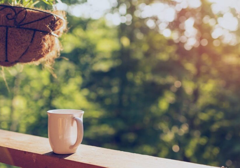 Morning/sunrise coffee on porch