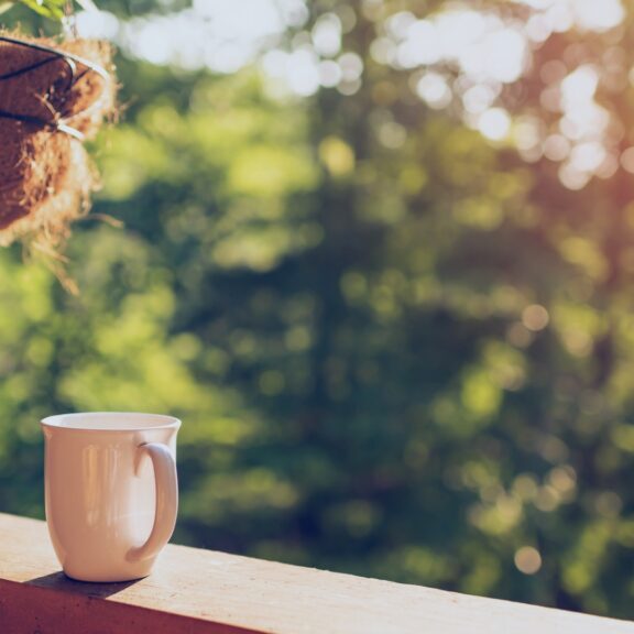 Morning/sunrise coffee on porch