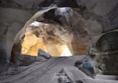 After David robbed Saul's tent, he returned the spear yet kept his water cruse. This was done because comfortable sin still displeases God... Image of David sparing Saul's life as recorded in 1 Samuel 26