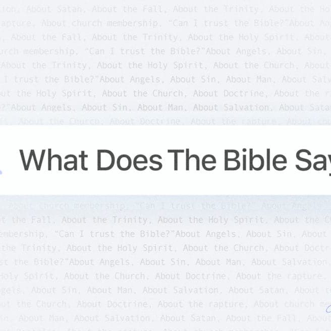 The right question is: What does the Bible say? When this is our starting point we are on the right path. Because the Bible is the Word of God.
