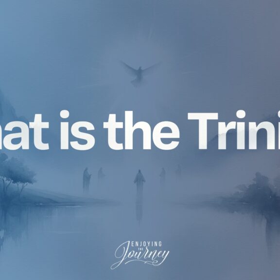 The word Trinity is not found in the Bible. But refers to God the Father, Son, and Holy Spirit—distinct and separate persons of the Trinity. mage alluding to the baptism of Jesus wjere you have God the Father, Son, and Holy Spirit
