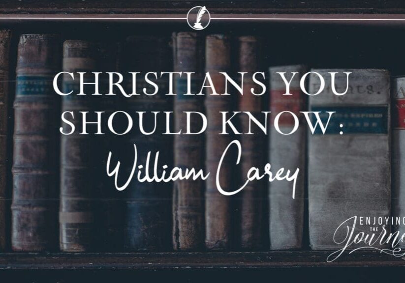 William Carey (the famous missionary to India) wrote, "When I am gone, say nothing about Dr. Carey; speak about Dr. Carey's Savior."